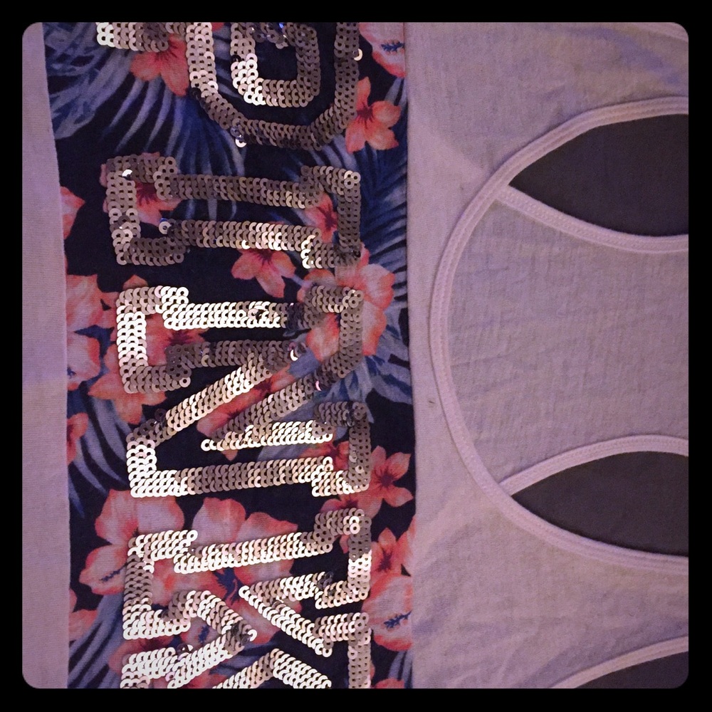 Sale!  Floral BLING design 💎tank top !!